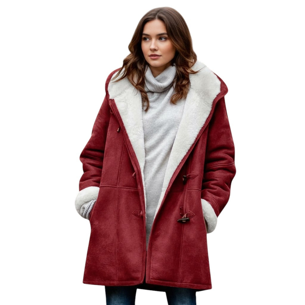 B Unique Fashions - Women's Hooded Coat-STYLAAR-B Unique Fashions