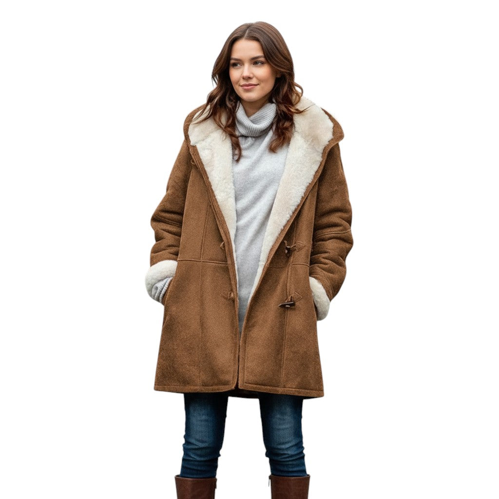 B Unique Fashions - Women's Hooded Coat-STYLAAR-B Unique Fashions