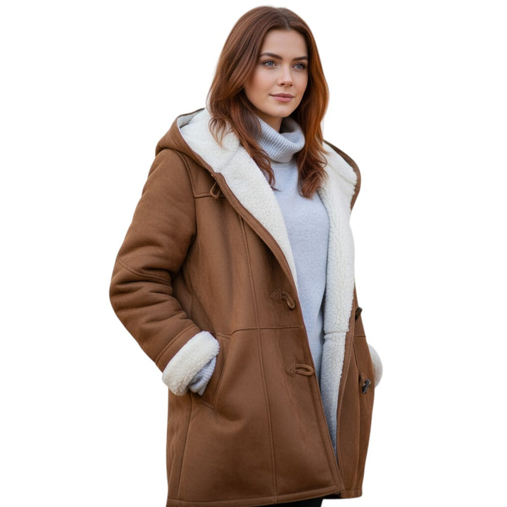 B Unique Fashions - Women's Hooded Coat-STYLAAR-B Unique Fashions