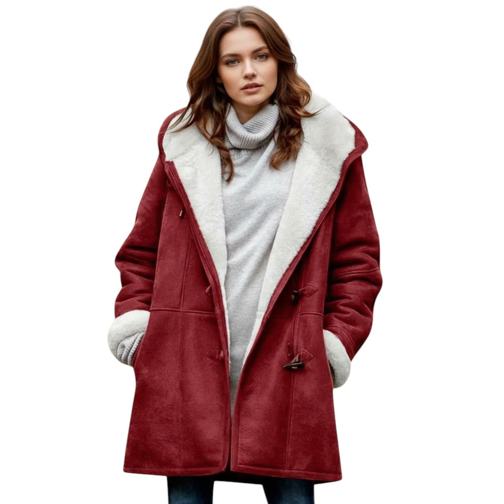 B Unique Fashions - Women's Hooded Coat-STYLAAR-B Unique Fashions