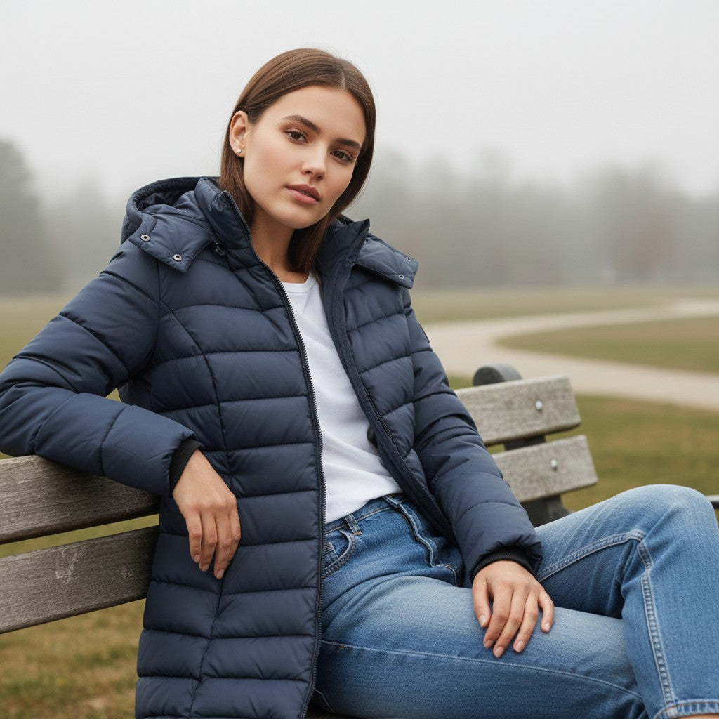 B Unique Fashions Women’s Warm Puffer Down Jacket-B Unique Fashions