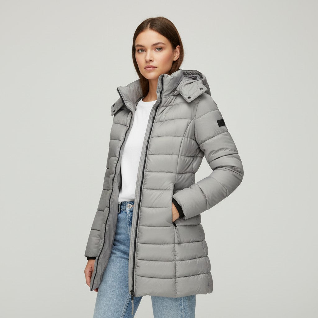 B Unique Fashions Women’s Warm Puffer Down Jacket-B Unique Fashions