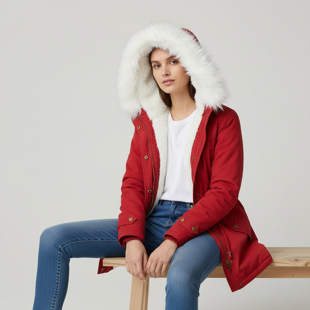 B Unique Fashions Women’s Winter Coat with Hood-B Unique Fashions