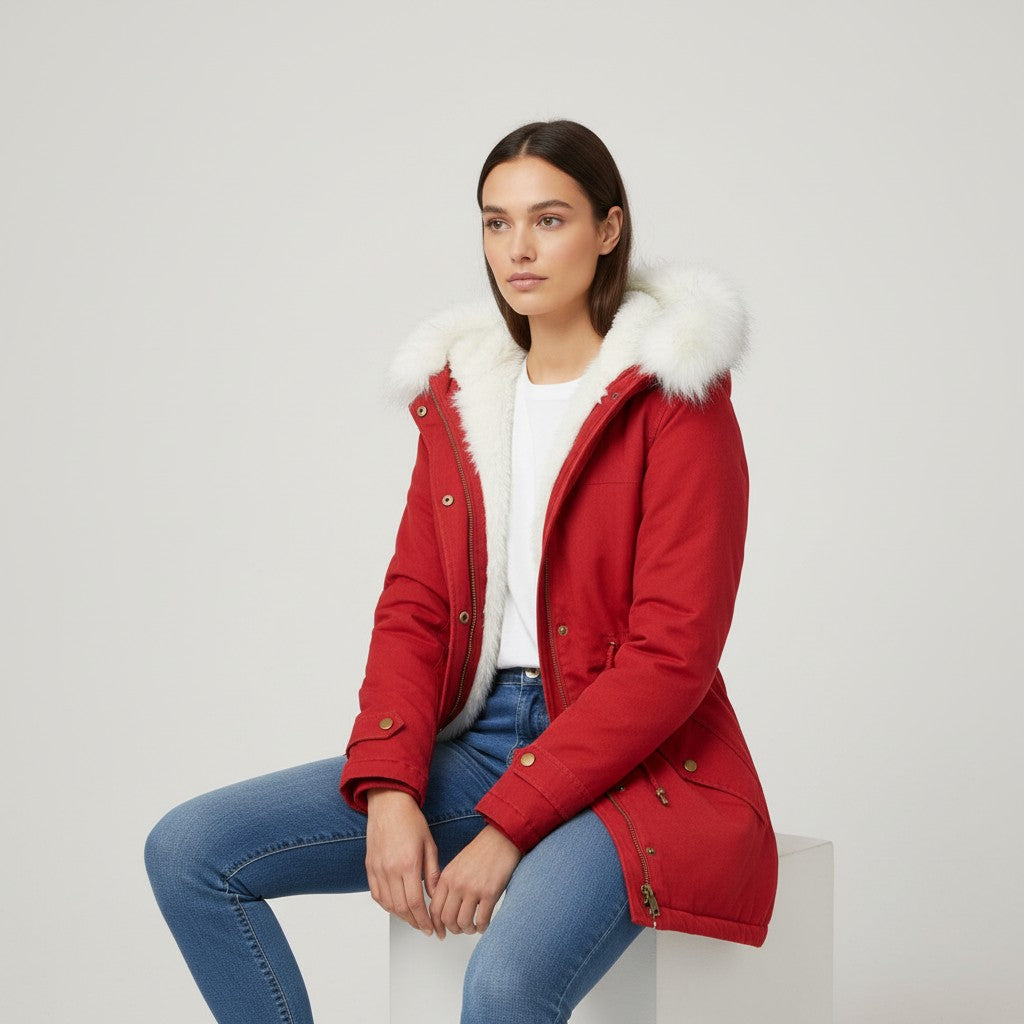 B Unique Fashions Women’s Winter Coat with Hood-B Unique Fashions