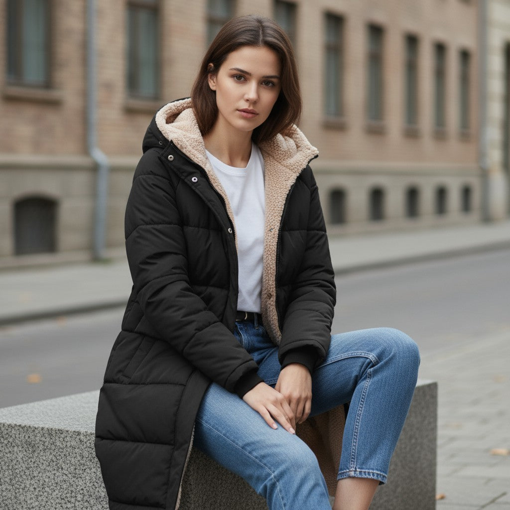 B Unique Fashions Women's Winter Puffer Coat