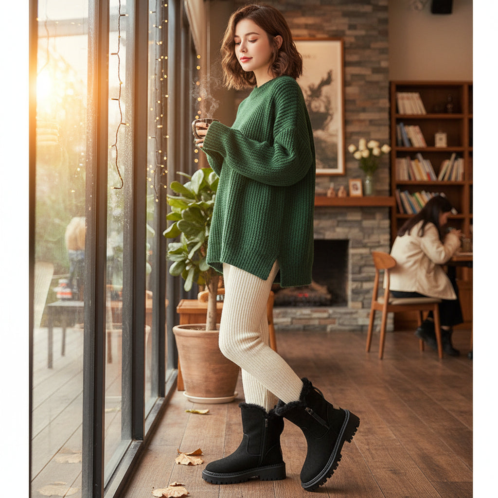 B Unique Fashions Women’s Winter Snow Boots-B Unique Fashions