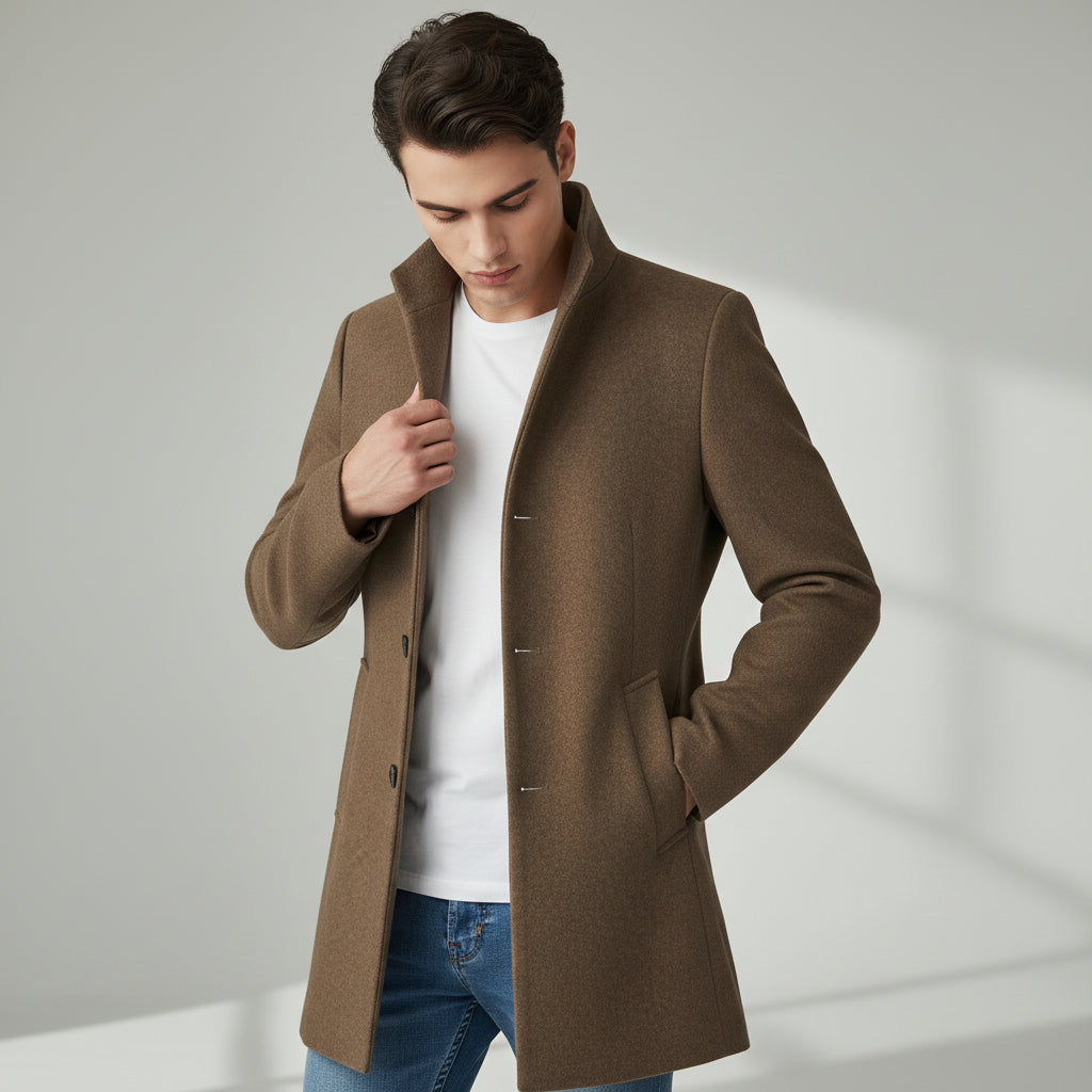 B Unique Fashions - Long Tailored Men’s Coat