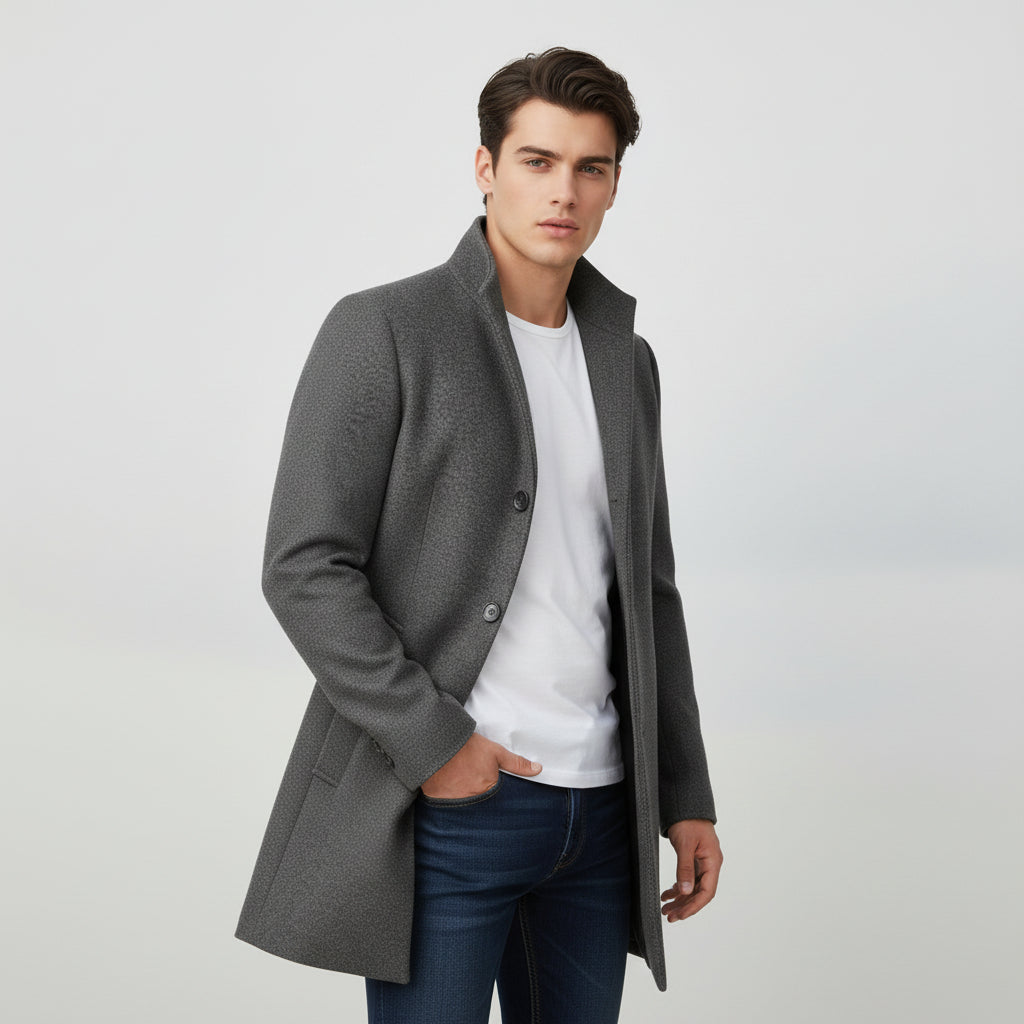 B Unique Fashions - Long Tailored Men’s Coat
