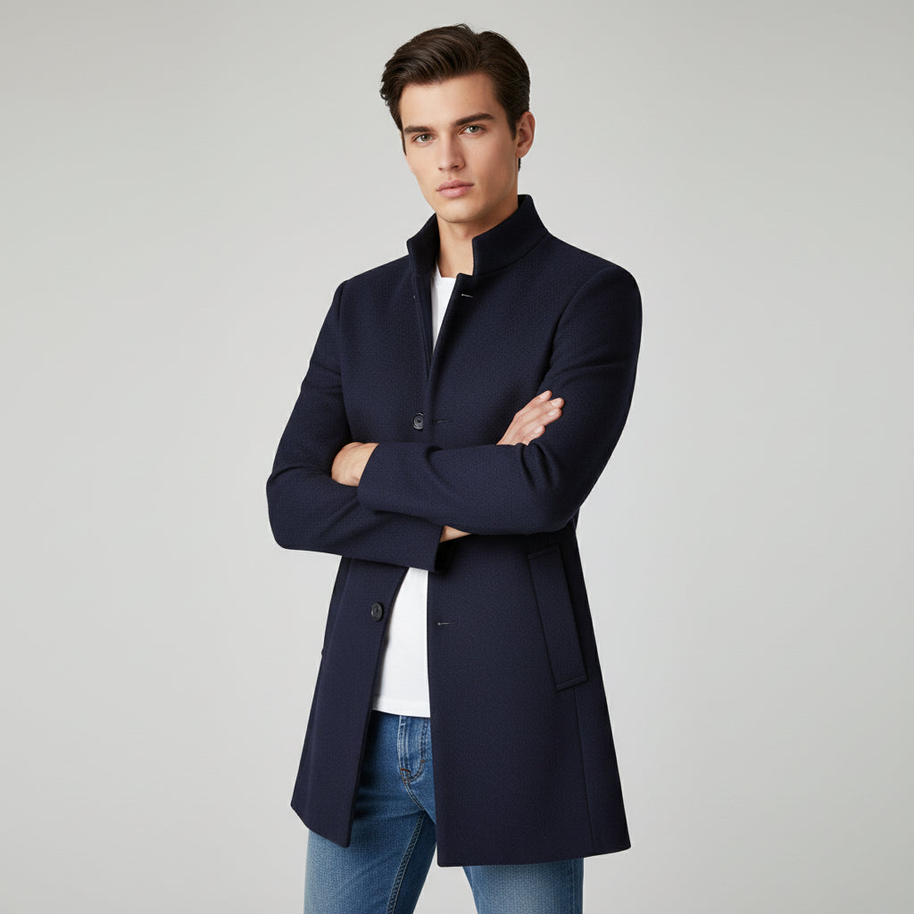 B Unique Fashions - Long Tailored Men’s Coat