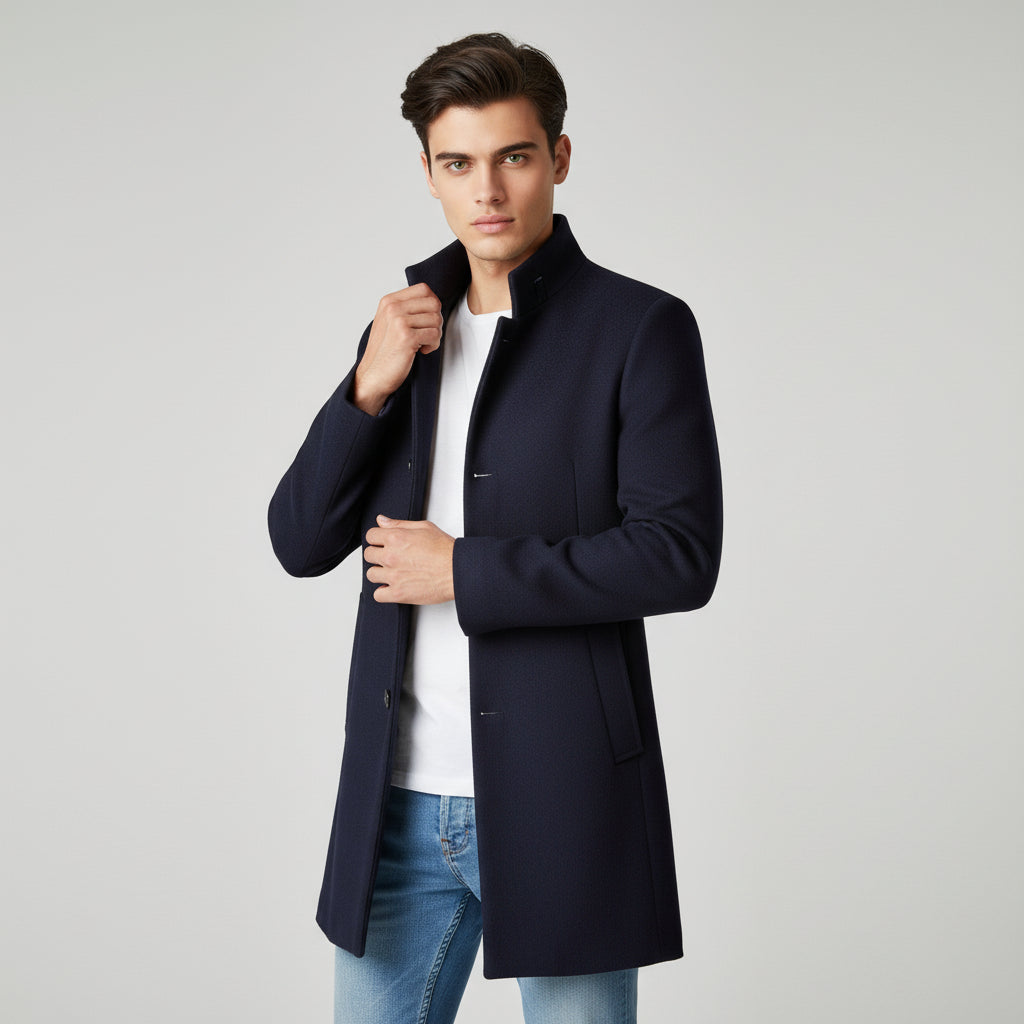 B Unique Fashions - Long Tailored Men’s Coat