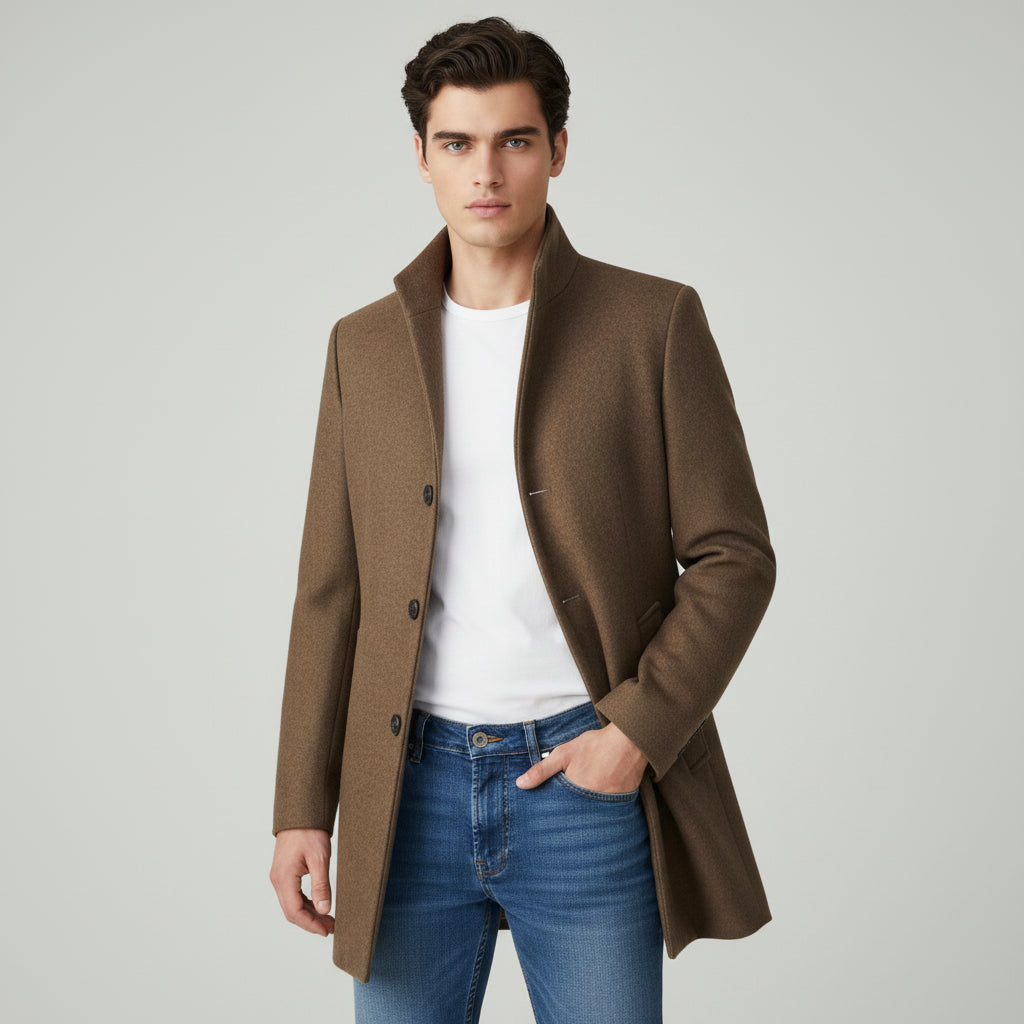 B Unique Fashions - Long Tailored Men’s Coat