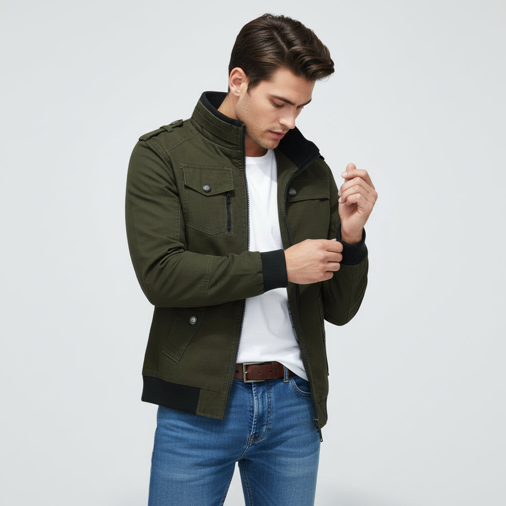 B Unique Fashions - Men’s Stand Collar Autumn Jacket