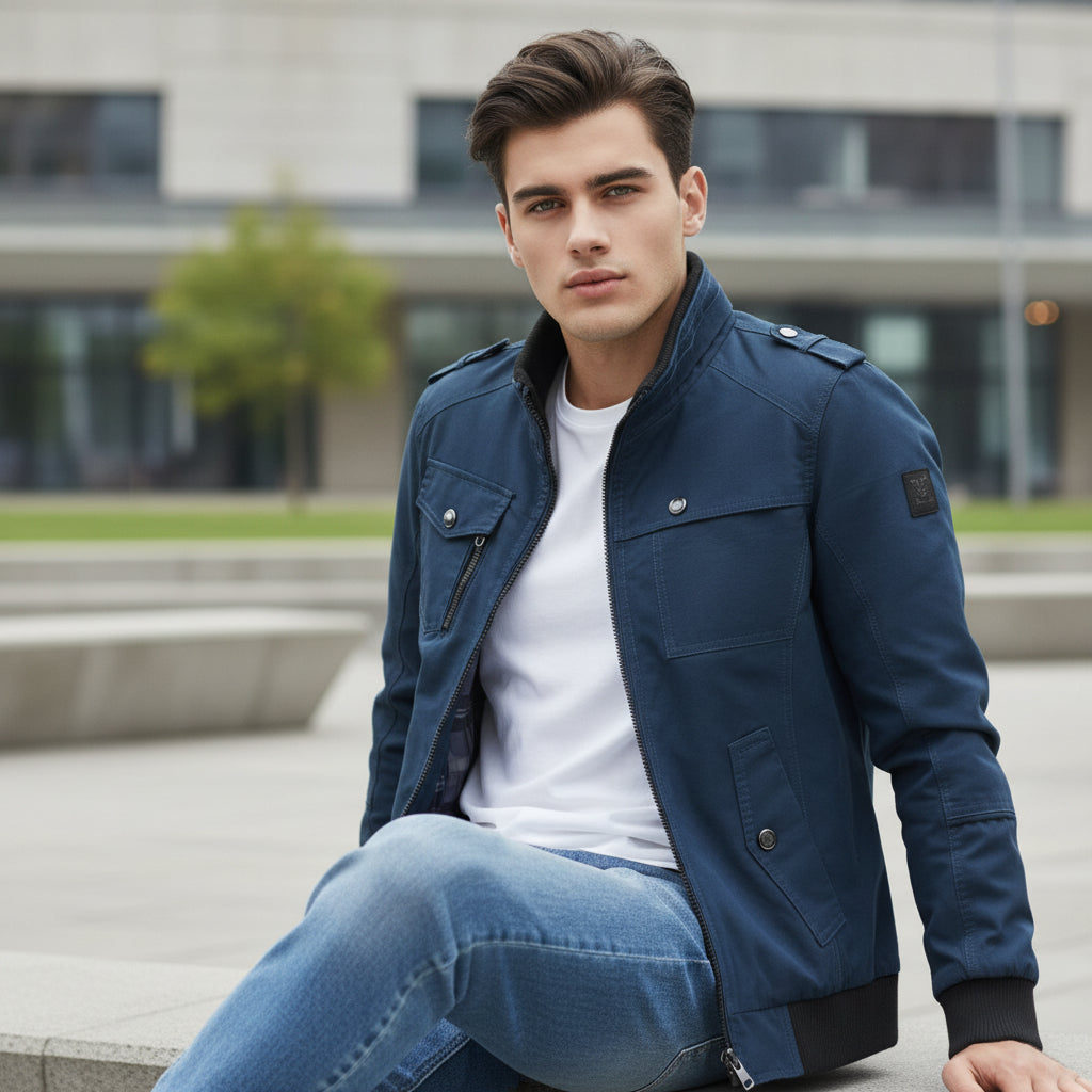 B Unique Fashions - Men’s Stand Collar Autumn Jacket