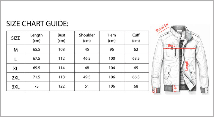 B Unique Fashions - Men’s Stand Collar Autumn Jacket
