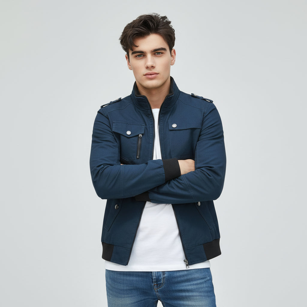 B Unique Fashions - Men’s Stand Collar Autumn Jacket