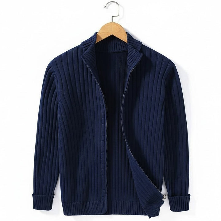 B Unique Fashions - Stylish Zippered Fall Cardigan for Men