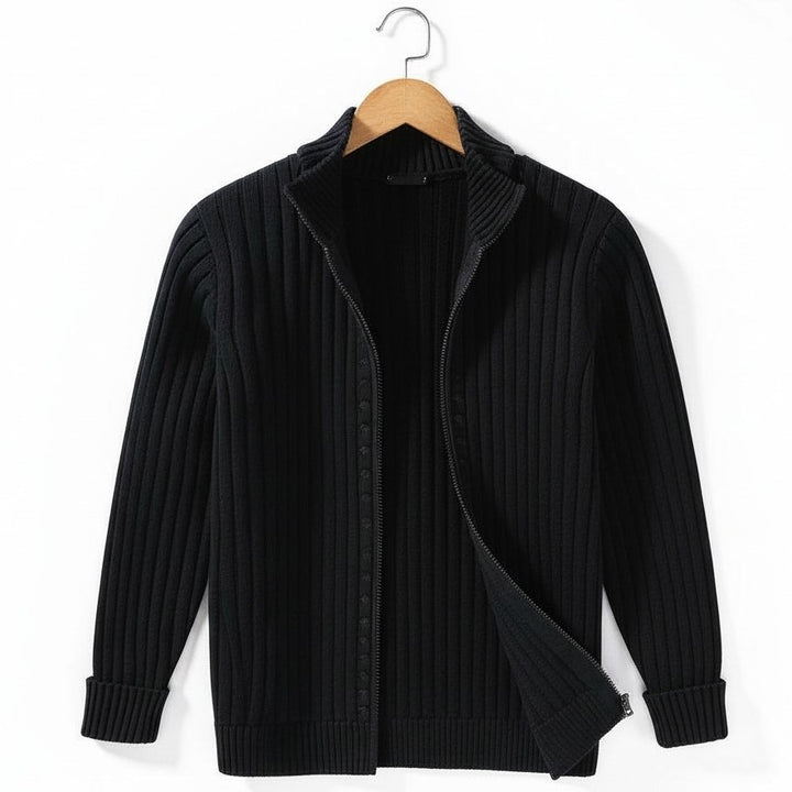 B Unique Fashions - Stylish Zippered Fall Cardigan for Men