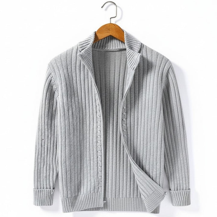 B Unique Fashions - Stylish Zippered Fall Cardigan for Men