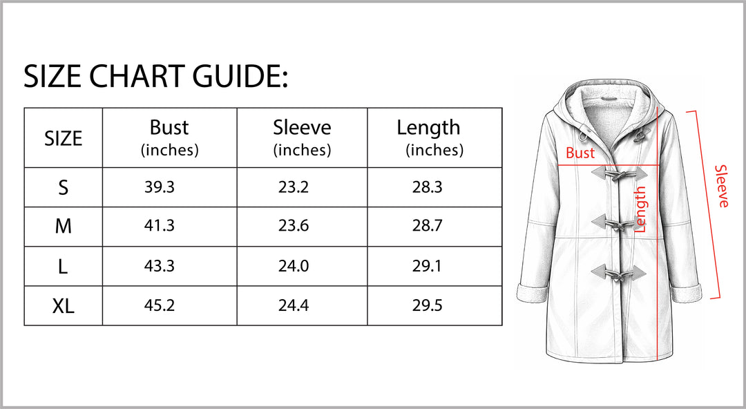 B Unique Fashions - Women's Hooded Coat