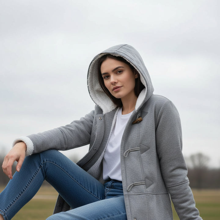 B Unique Fashions - Women's Hooded Coat