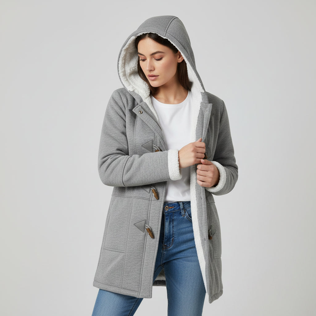 B Unique Fashions - Women's Hooded Coat