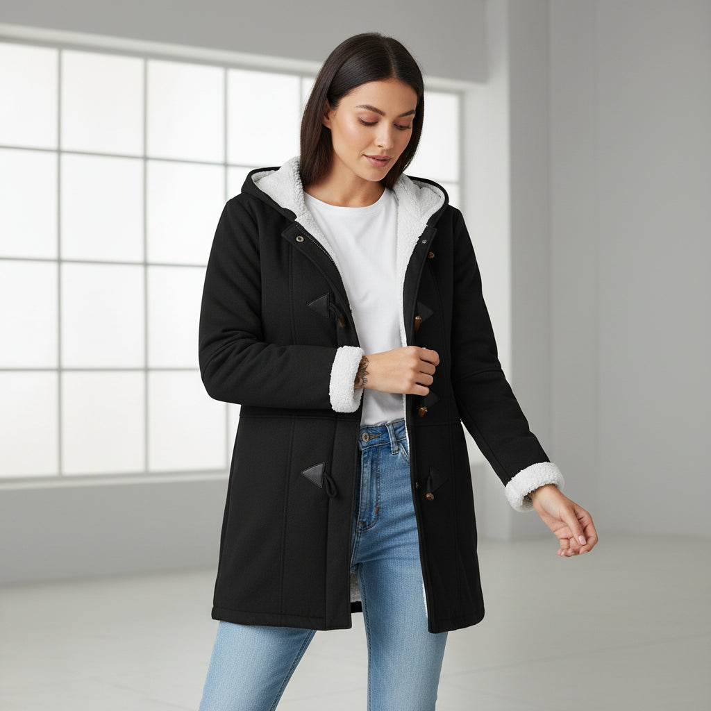 B Unique Fashions - Women's Hooded Coat