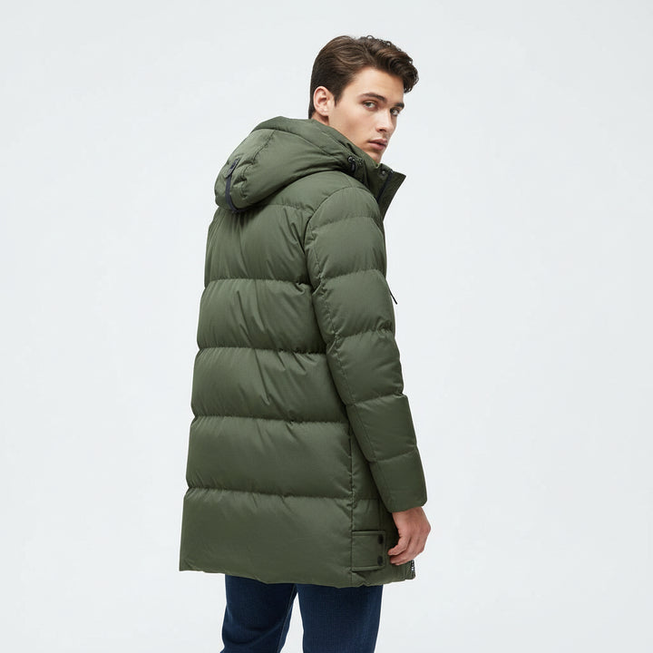 B Unique Fashions Men’s Long Puffer Winter Jacket