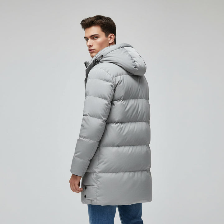 B Unique Fashions Men’s Long Puffer Winter Jacket