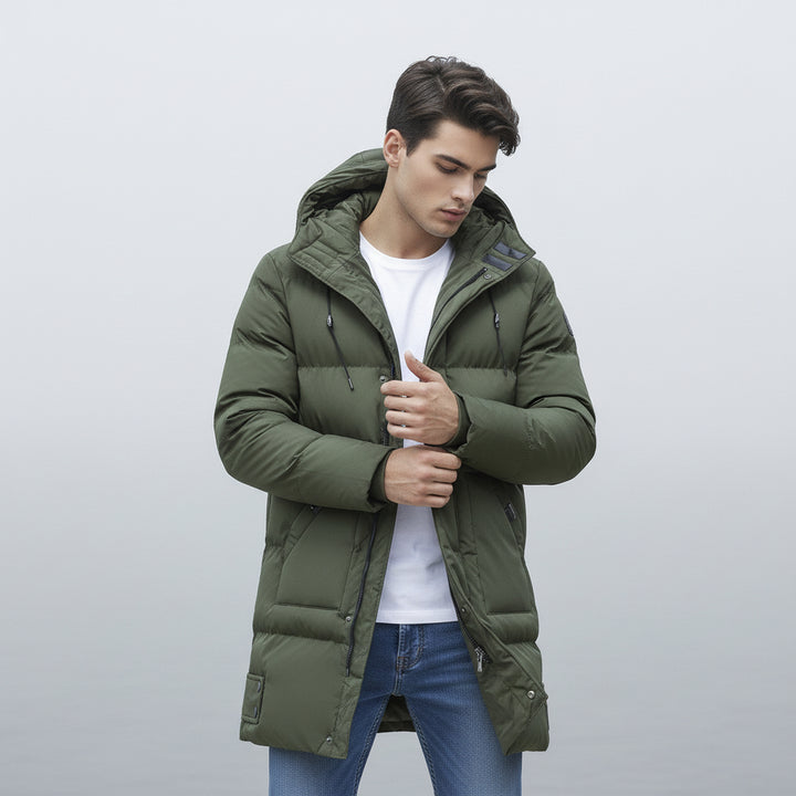 B Unique Fashions Men’s Long Puffer Winter Jacket