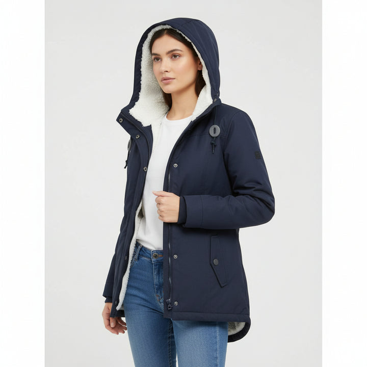 B Unique Fashions Women’s Long Waterproof Winter Coat with Hood