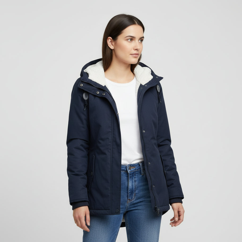 B Unique Fashions Women’s Long Waterproof Winter Coat with Hood