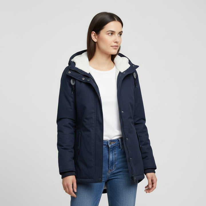 B Unique Fashions Women’s Long Waterproof Winter Coat with Hood