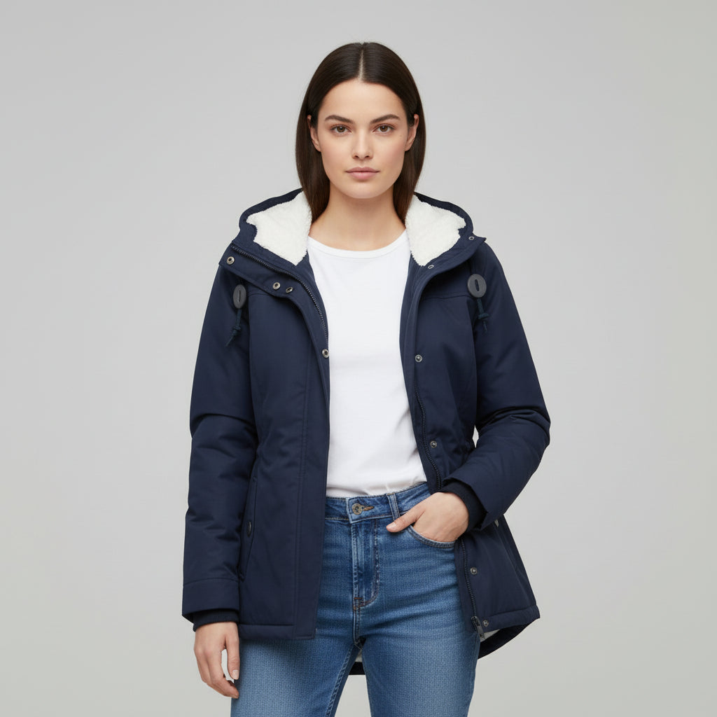B Unique Fashions Women’s Long Waterproof Winter Coat with Hood