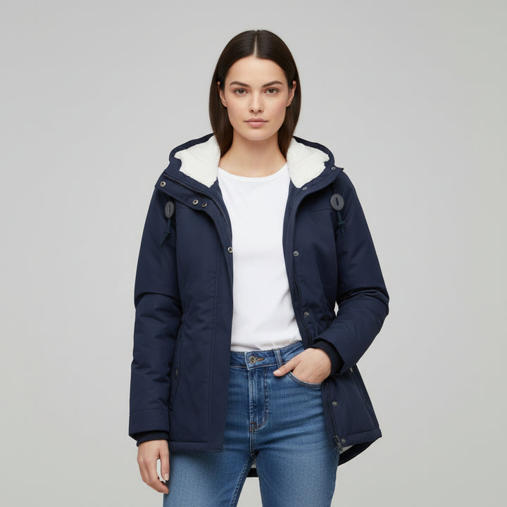 B Unique Fashions Women’s Long Waterproof Winter Coat with Hood