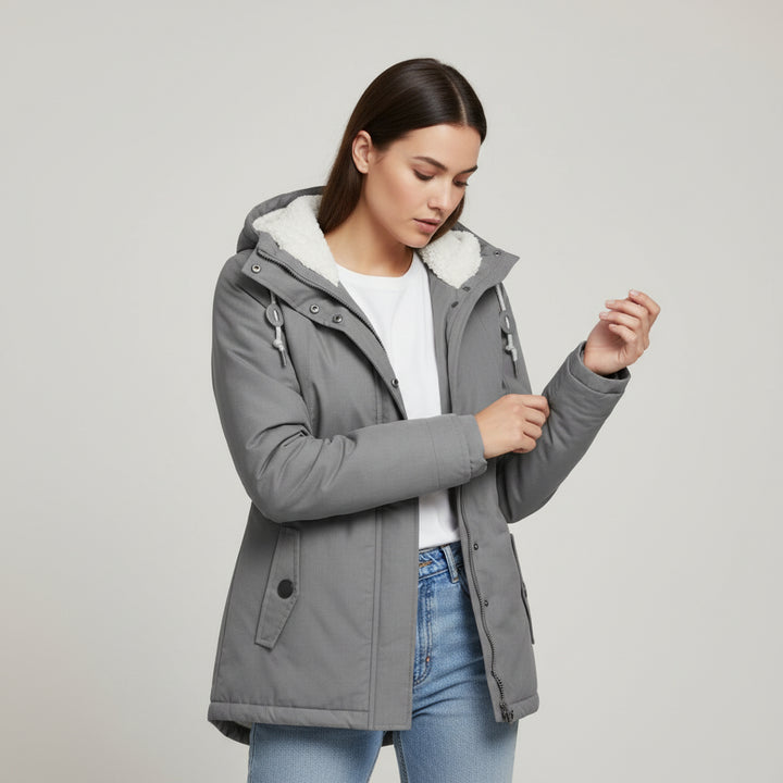 B Unique Fashions Women’s Long Waterproof Winter Coat with Hood