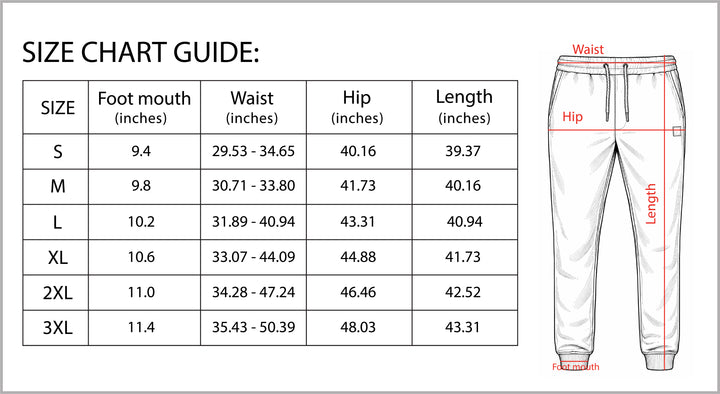 B Unique Fashions Men’s Autumn Baggy Joggers