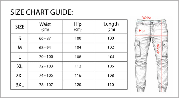 B Unique Fashions Men’s Fall Cargo Joggers