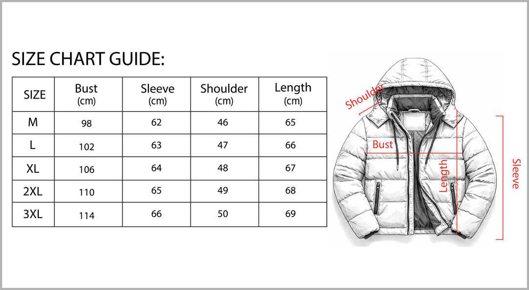 B Unique Fashions Men’s Lightweight Padded Puffer Jacket with Hood