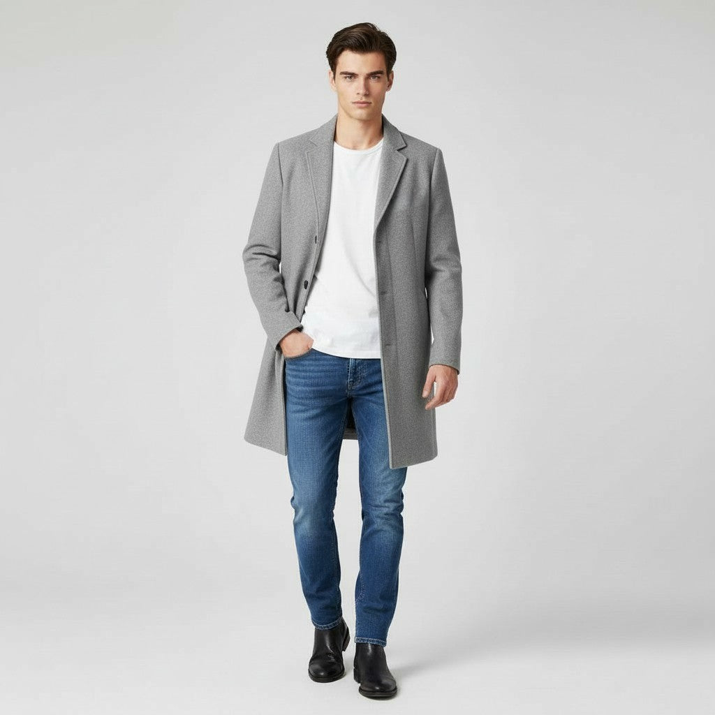 B Unique Fashions Men’s Long Winter Coat