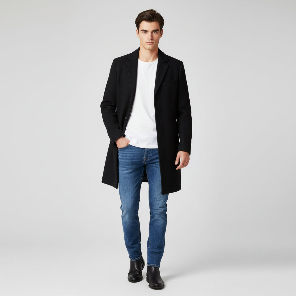 B Unique Fashions Men’s Long Winter Coat