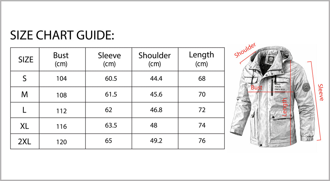 B Unique Fashions Men's Stylish Waterproof Winter Jacket