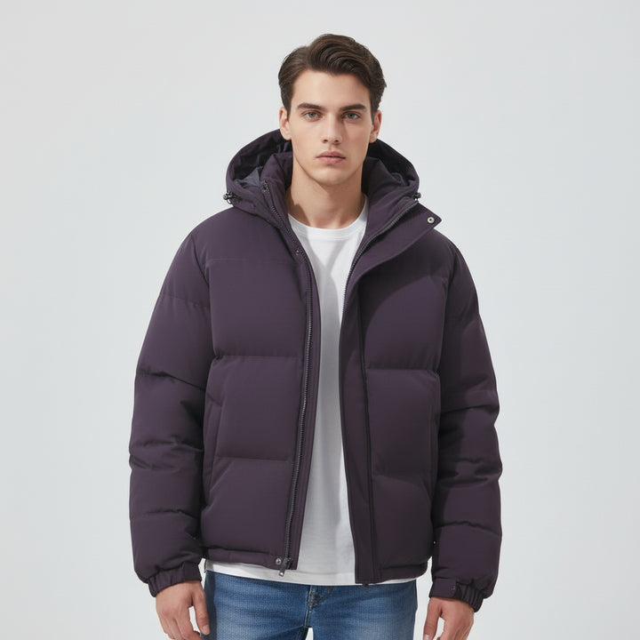 B Unique Fashions Men’s Winter Down Jacket with Hood