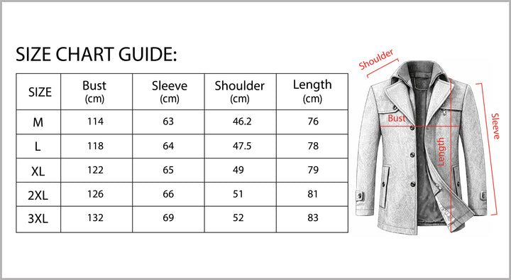 B Unique Fashions Men’s Winter Jacket