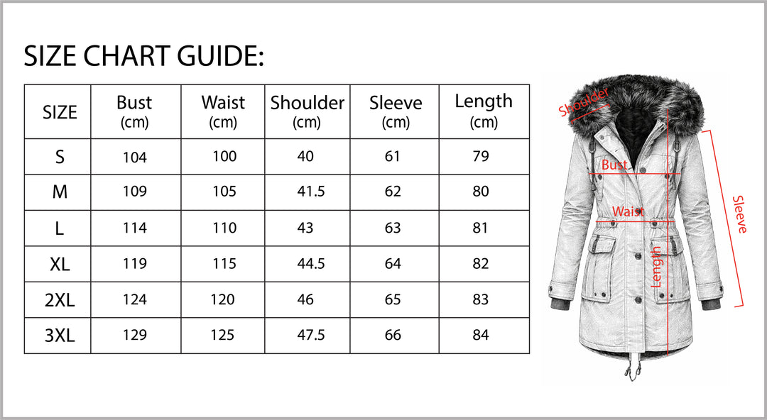 B Unique Fashions Women’s Extra Warm Winter Jacket