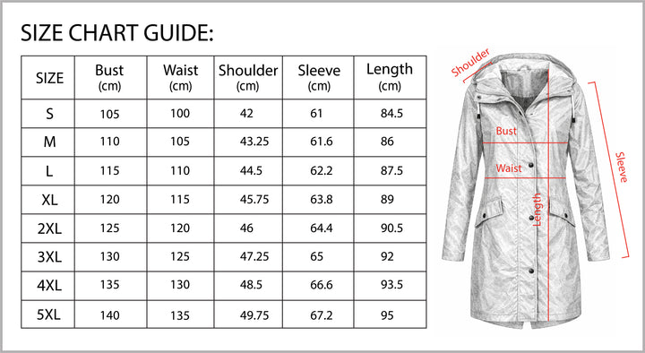 B Unique Fashions Women’s Lightweight Autumn Raincoat