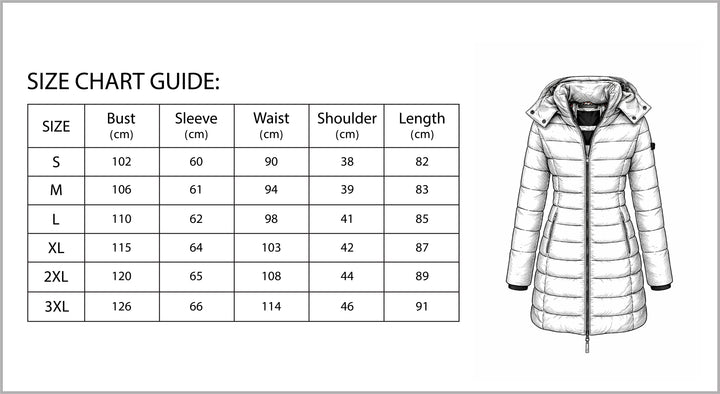 B Unique Fashions Women’s Warm Puffer Down Jacket