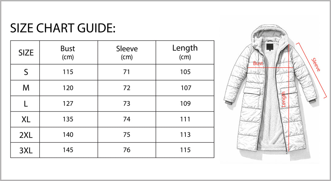 B Unique Fashions Women's Winter Puffer Coat