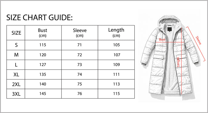B Unique Fashions Women's Winter Puffer Coat