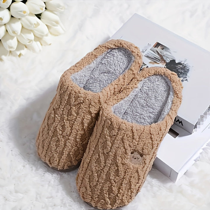 Cozy Teddy Bear Slippers for Unisex Indoor Comfort-B Unique Fashions