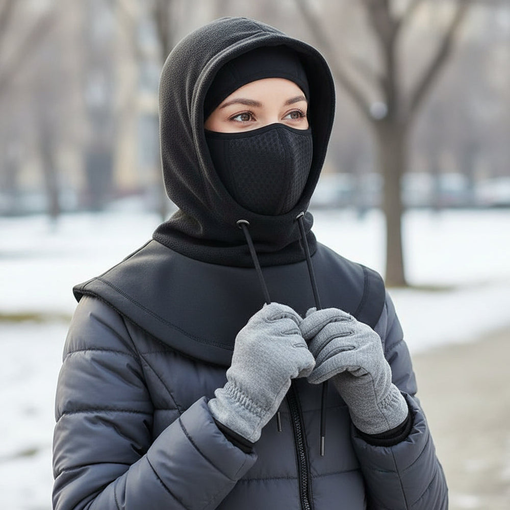 Full Face Mask Balaclava Beanie Windproof Winter Headwear for Men And Women-B Unique Fashions